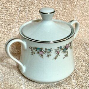 RARE 1960s Imoco Fine China Kensington 6379 Japanese Lidded Sugar Bowl & Handles